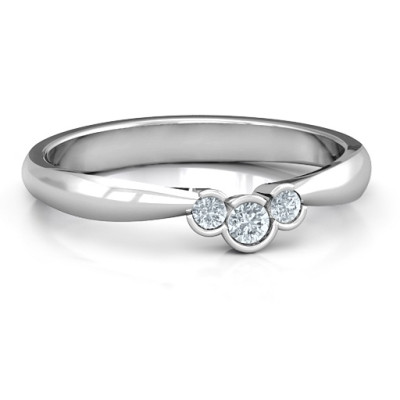 Selena Band Solid White Gold Ring