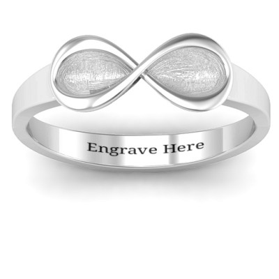 18CT White Gold Vogue Infinity Ring