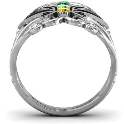 18CT White Gold Precious Butterfly Ring