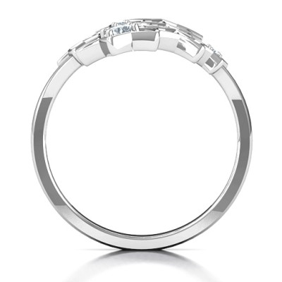 18CT White Gold Sparkling Constellation Ring