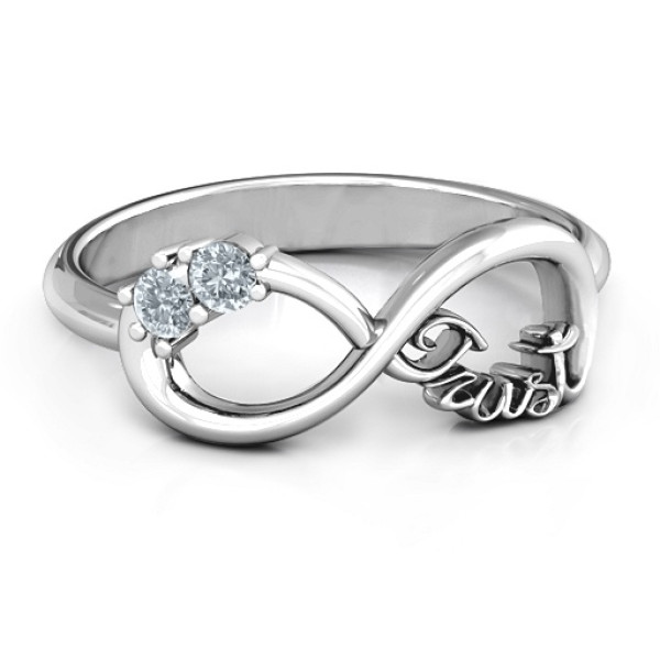 18CT White Gold Trust Infinity Ring
