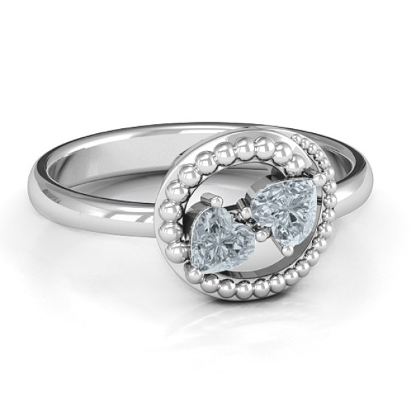 Timeless Love Solid White Gold Ring