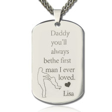 Crafting the Solid Gold Father's Love Dog Tag Necklace