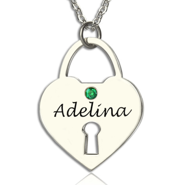 Solid Gold Heart Keepsake Pendant with Name