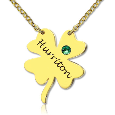 Good Luck Things - Clover Necklace - 18CT Gold