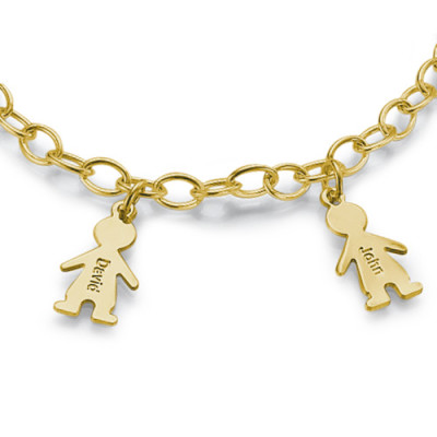 18CT Gold Engraved Kids Bracelet