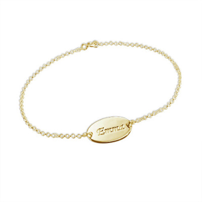 18CT Gold Personalised Baby Bracelet/Anklet