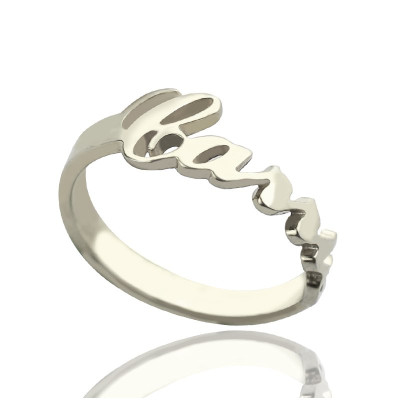 Carrie Name Solid Gold Rings Gift