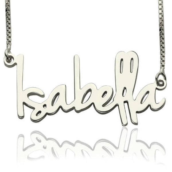 Solid Gold Small Name Necklace For Her
