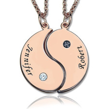 Yin Yang Rose Gold Necklace: Your Story in Pure 18ct Gold