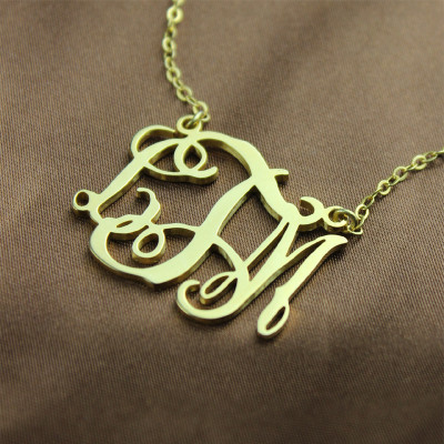 Cut Out Taylor Swift Monogram Necklace - 18CT Gold