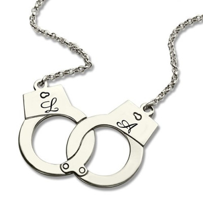 Solid Gold Handcuff Necklace For Couple