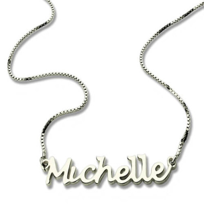 Solid Gold Handwriting Name Necklace