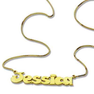 Gold Over Children's Name Necklace