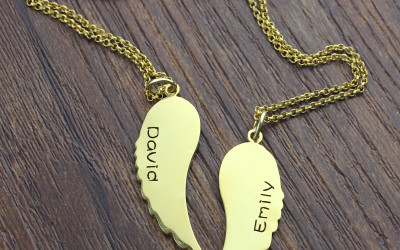 Your Wings, Their Heart: Crafting 18ct Matching Angel Necklaces