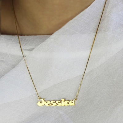 Gold Over Children's Name Necklace