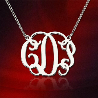 Solid Gold Taylor Swift Monogram Necklace