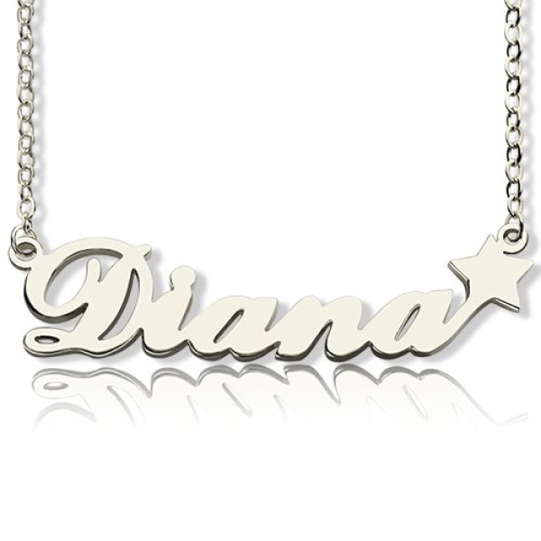 Solid Gold Letter Necklace Name Necklace