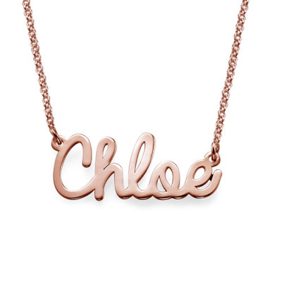 Solid Gold Stylish Name Necklace