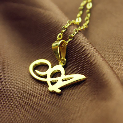 Personalised Letter Necklace - 18CT Gold