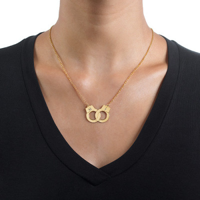 Handcuff Necklace in 18CT Gold Plating
