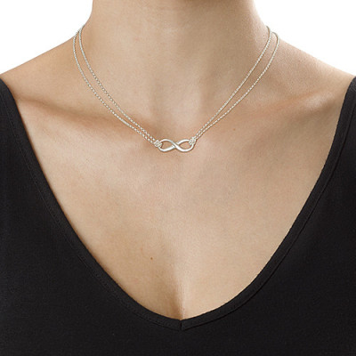 Solid Gold Infinity Name Necklace