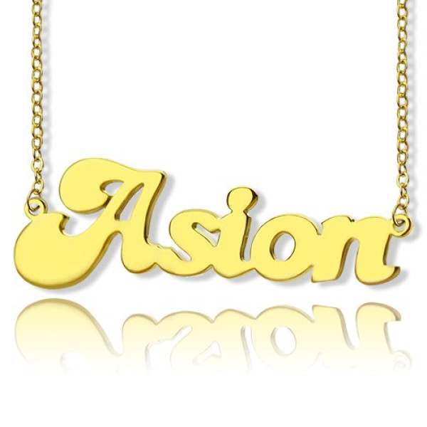 Ghetto Cute Name Necklace - 18CT Gold