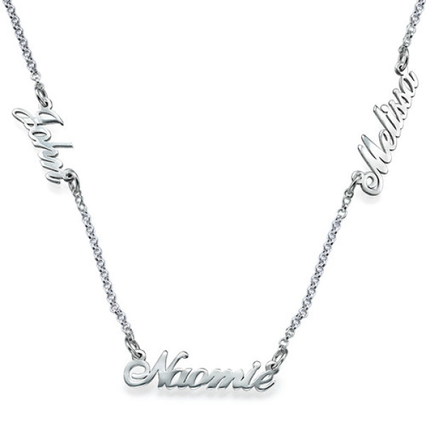 Solid Gold Jewellery for Mums - Multiple Name Necklace