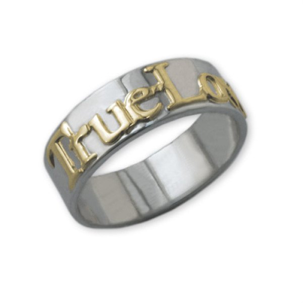 Promise Ring in 18CT White Gold and Yellow Gold