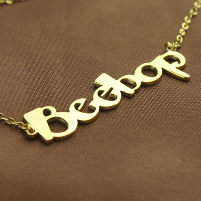 Create Your Own Name Necklace - 18CT Gold
