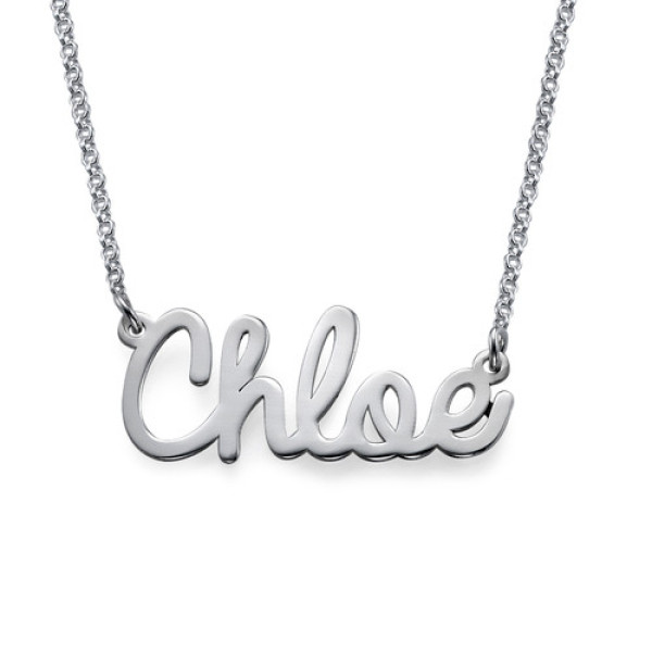 Solid Gold Stylish Name Necklace