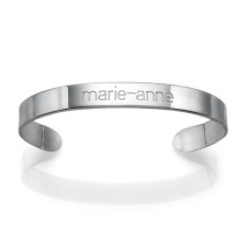 Crafting Your Story: The New White Gold Engraved Cuff