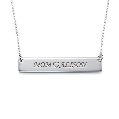 Solid Gold Nameplate Necklace