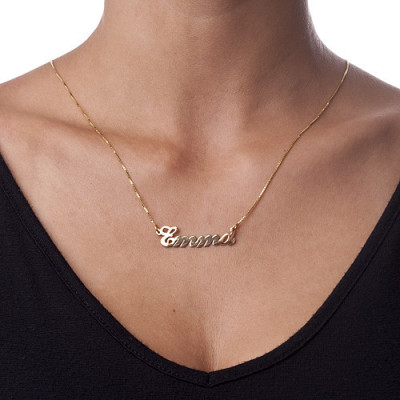 18CT Gold Classic Name Necklace
