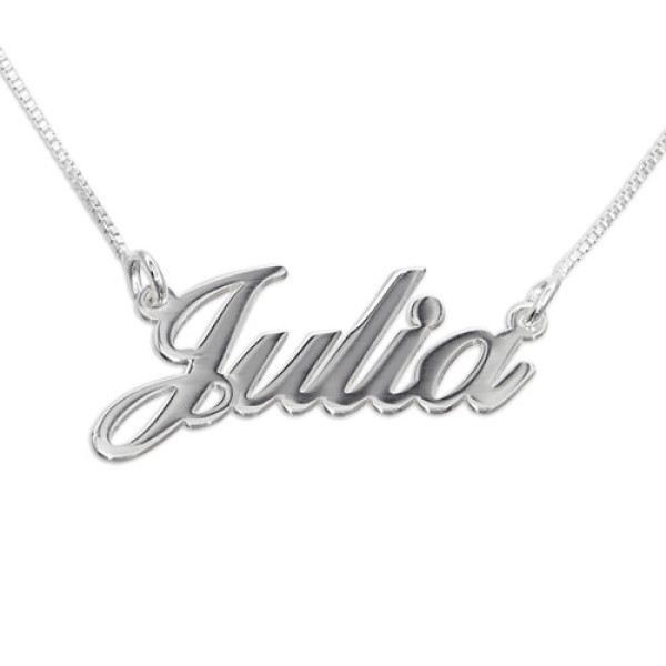 Solid Gold Small Classic Name Name Necklace