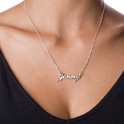 Solid Gold Small Classic Name Name Necklace