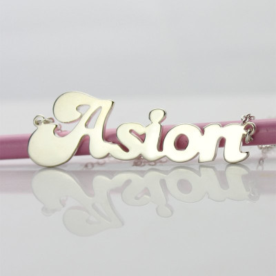 Solid Gold Ghetto Name Necklace