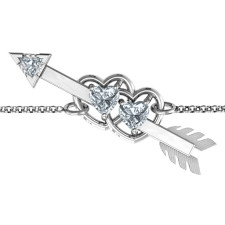 Crafting Your White Gold Double Heart Promise Bracelet