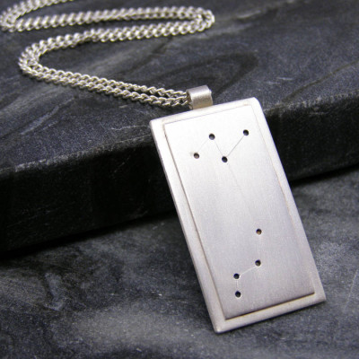 18CT White Gold Constellation Necklace