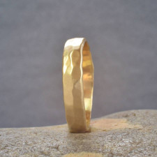 Your Forever Story: Crafting the 18ct Gold Hammered Wedding Ring