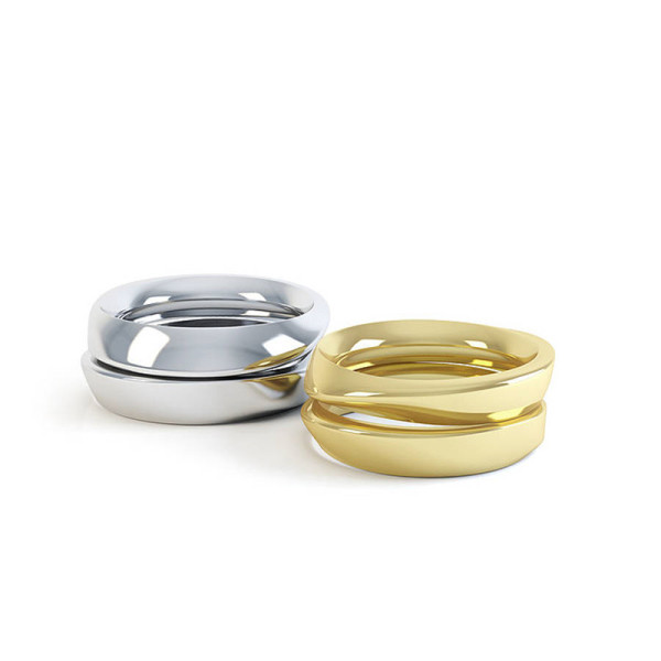 Eternal Twist Solid Gold Ring