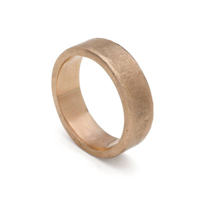 Organic Wide 18CT Solid Gold Ring