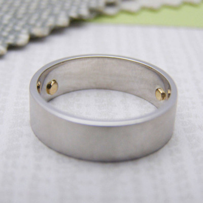 And Gold Rivet Rings