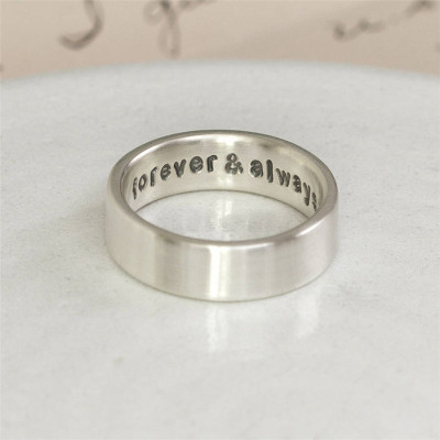 Hidden Message Solid Gold Ring