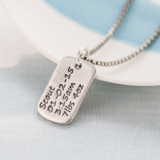Crafting Gold Dog Tag Necklaces for Baby Milestones