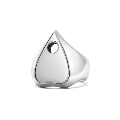 Planchette Solid White Gold Ring