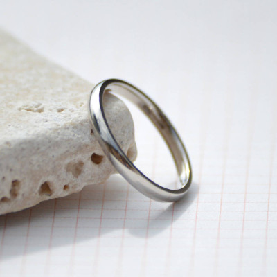 18CT White Gold Wedding Band Wedding Ring