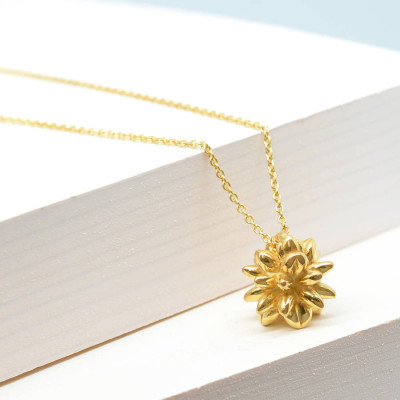 Solid Gold Pollen Pendant