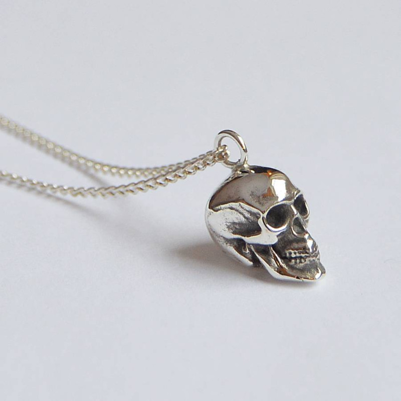 Solid Gold Skull Pendant