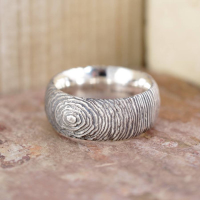 Slate Solid White Gold Ring